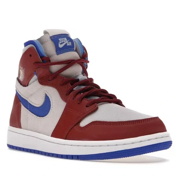 NEW AIR JORDAN 1 ZOOM Air CMFT “TEAM RED” Shoes - Picture 2 of 8